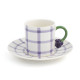 Coffee Cup and Saucer Set - 6 Pcs